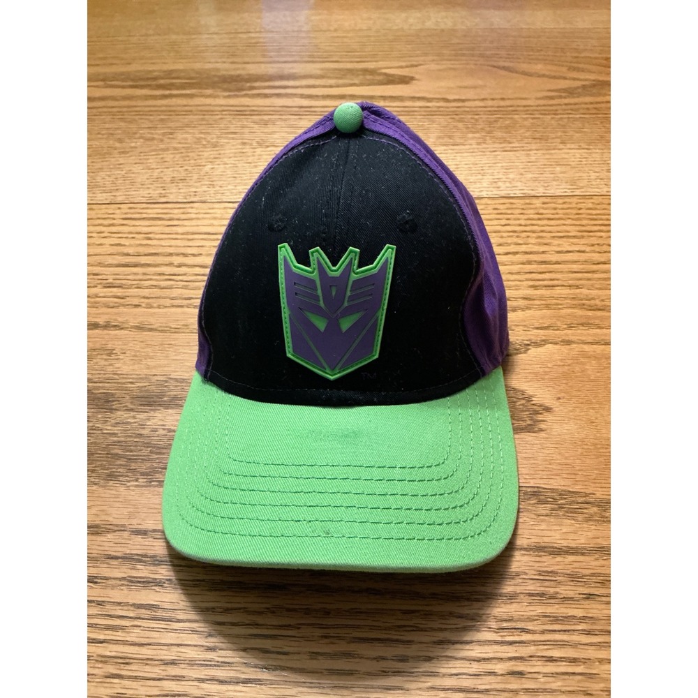 Transformers Decepticon Logo Baseball Cap Purple Black Green Adjustable Snapback